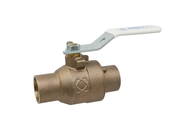 NIBCO NJ830X4, S-585-80-LF 1/4 Two-Piece Bronze Ball Valve - Lead-Free*, Full Port, Solder