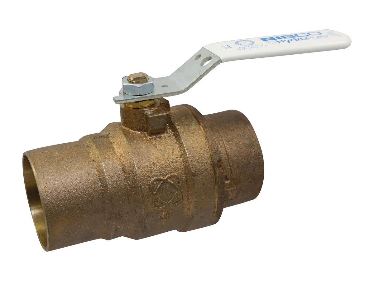 NIBCO NJ83HXB, 1-1/4 in. Two-Piece Bronze Ball Valve Lead-Free