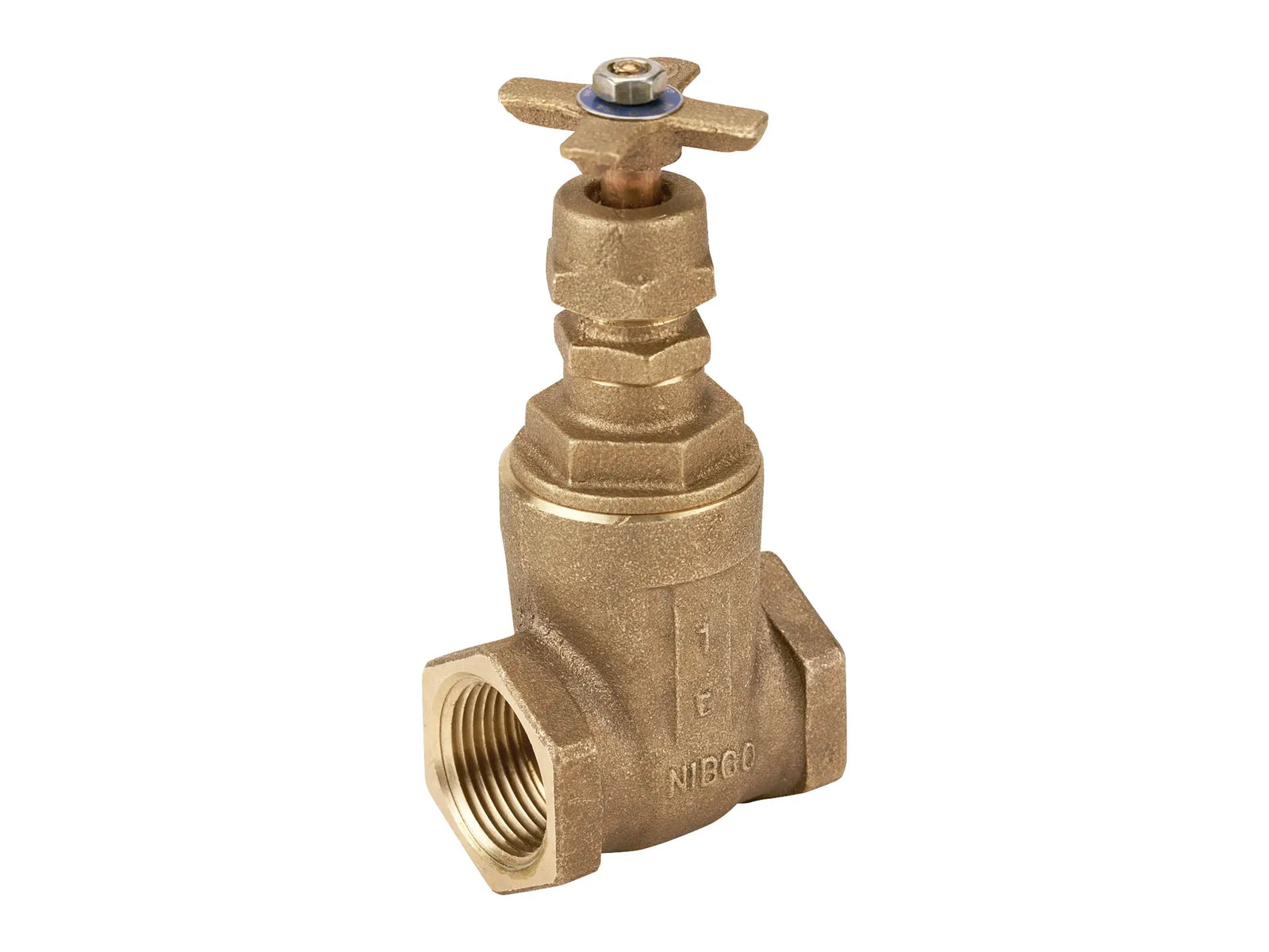 NIBCO NL0JE0A, 1 in. Gate Valve Bronze, Class 125, Irrigation T-113-K