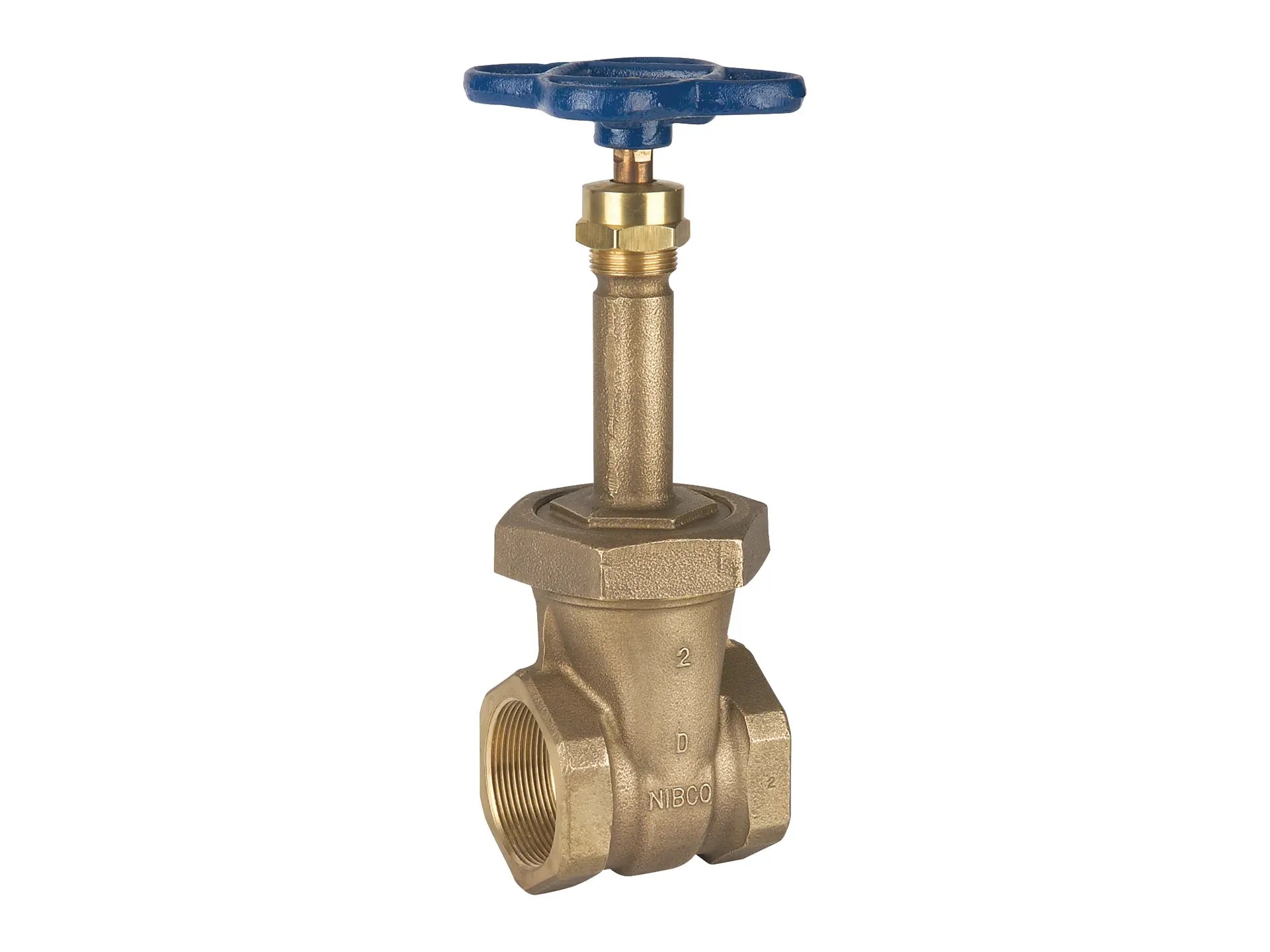 NIBCO NL1M02C, 1-1/2 in. Gate Valve Bronze, Rising Stem, Union Bonnet, Threaded T-134-STP