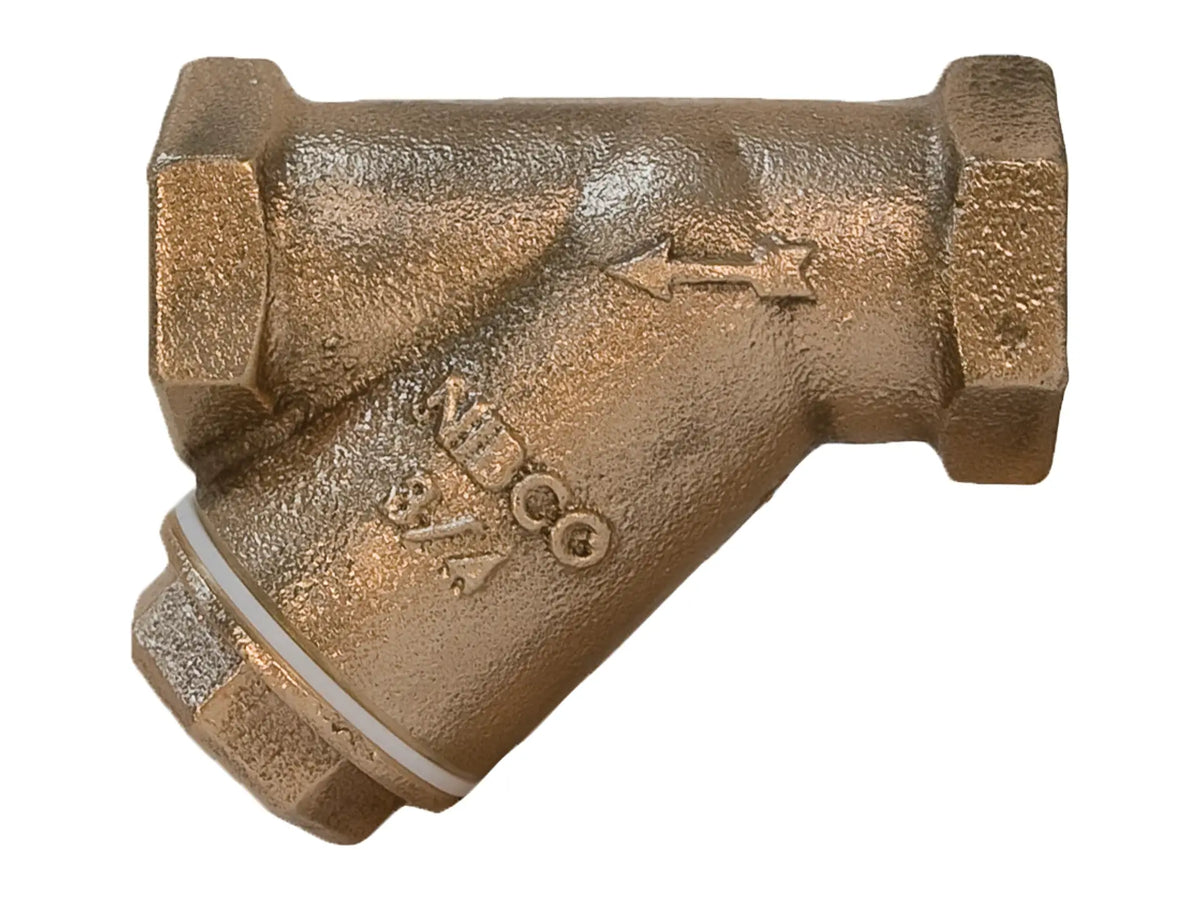 NIBCO NL2RB0F, 3 in. Strainer Bronze, Solid Cap, Threaded Ends T-222-B