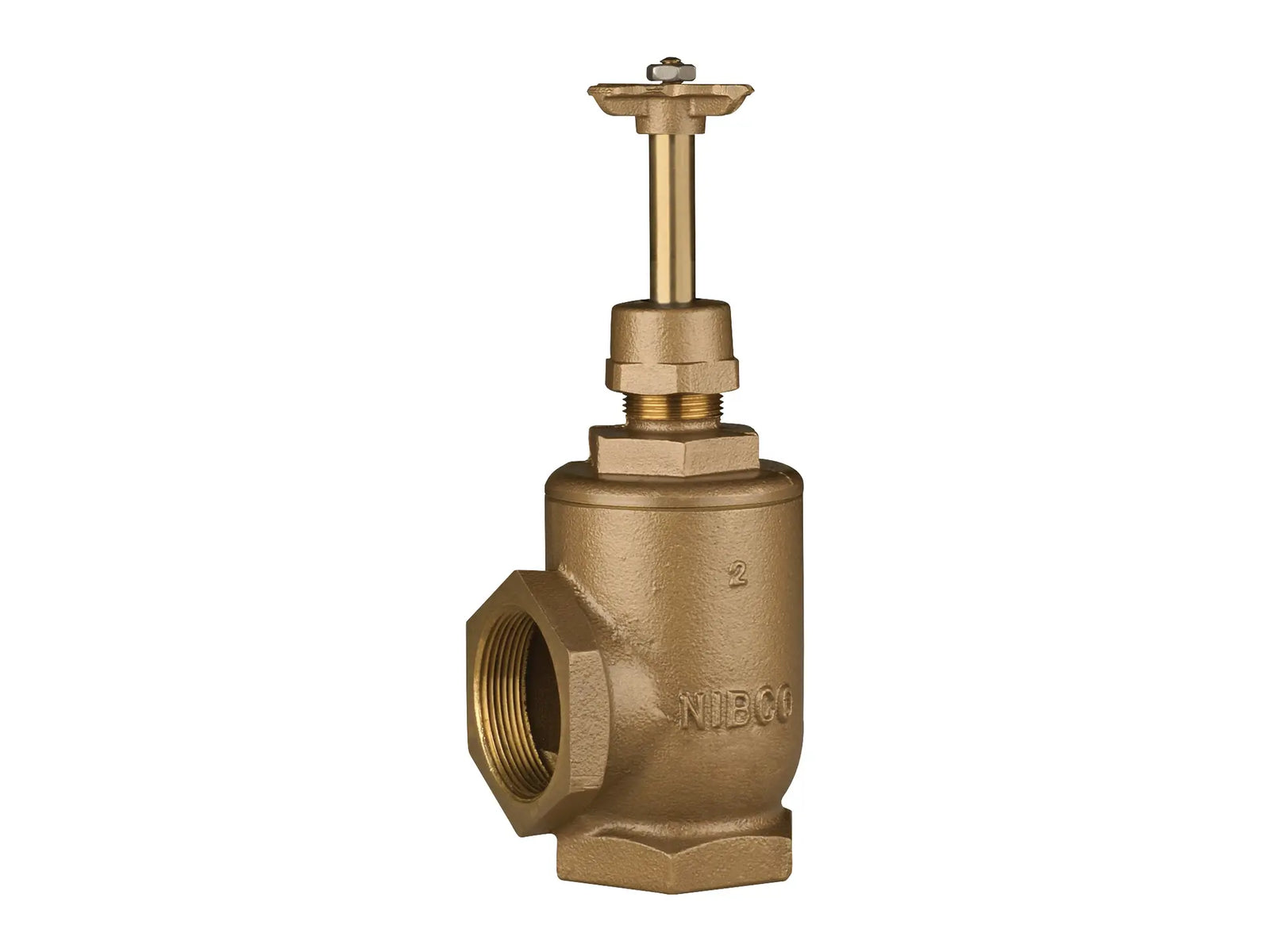 NIBCO NL69P0D, 2 in. Angle Valve Bronze, Irrigation, Rising stem T-381-W-K