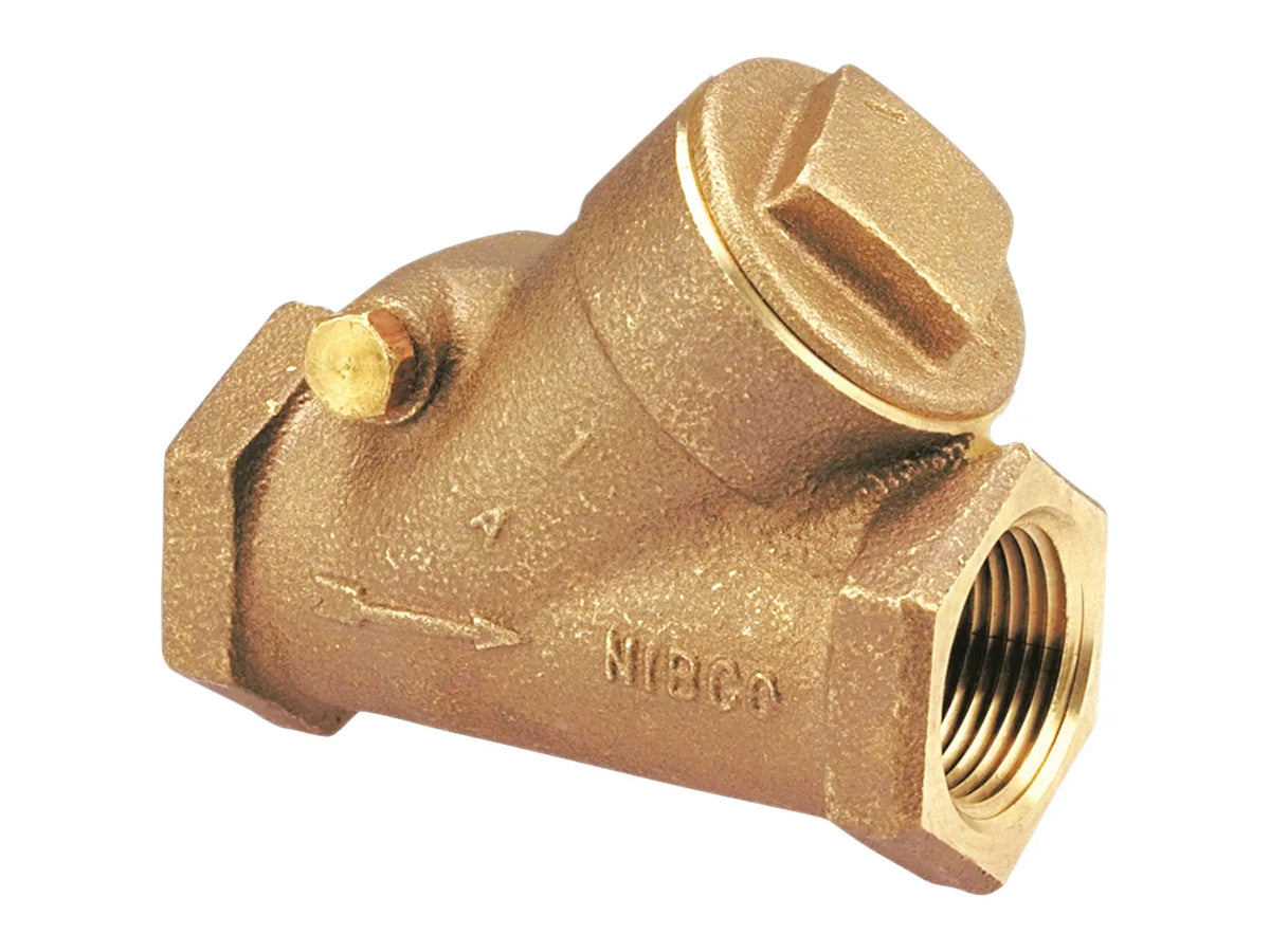 NIBCO NL92008, 3/4 in. Check Valve Bronze, Class 300 Threaded, PTFE Disc T-473-Y