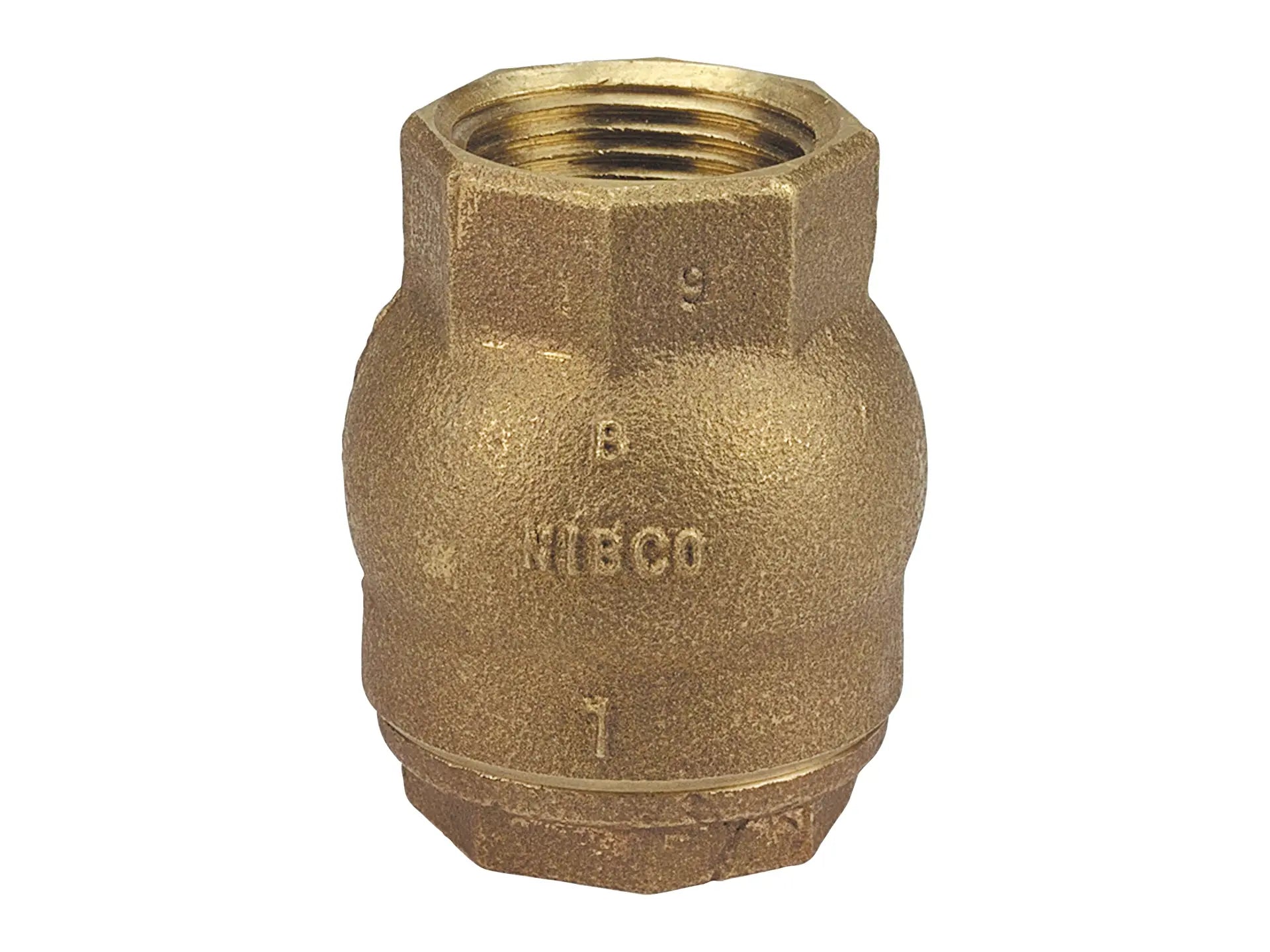 NIBCO NL93086, 1/2 in. Check Valve Ring Check, Bronze, Resilient Disc, Thread Ends T-480