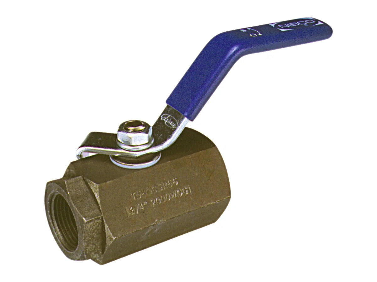 NIBCO NL94GGC, 1-1/2in. Two-Piece Carbon Steel Ball Valve Conv Port, Carbon Steel Trim