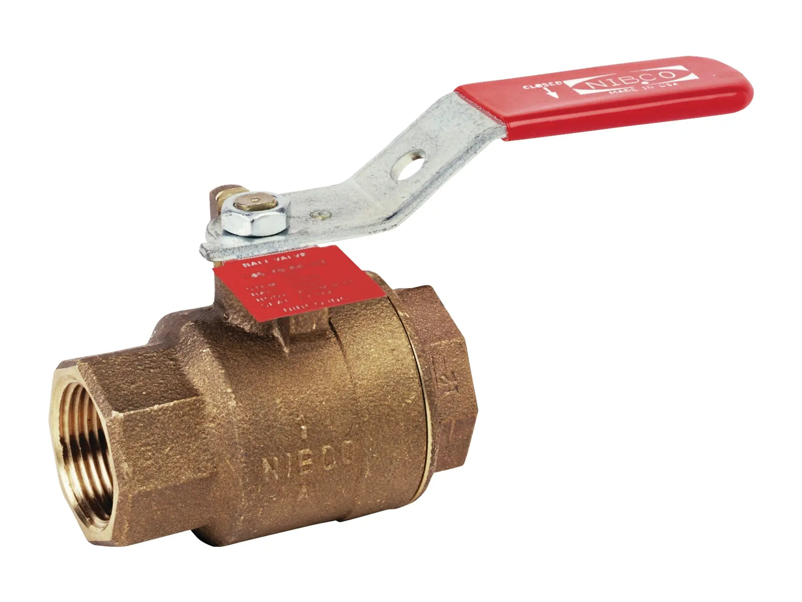 NIBCO NL9504A, 1 in. Two-Piece Bronze Ball Valve Fire Protection, Full Port KT-585-70-UL