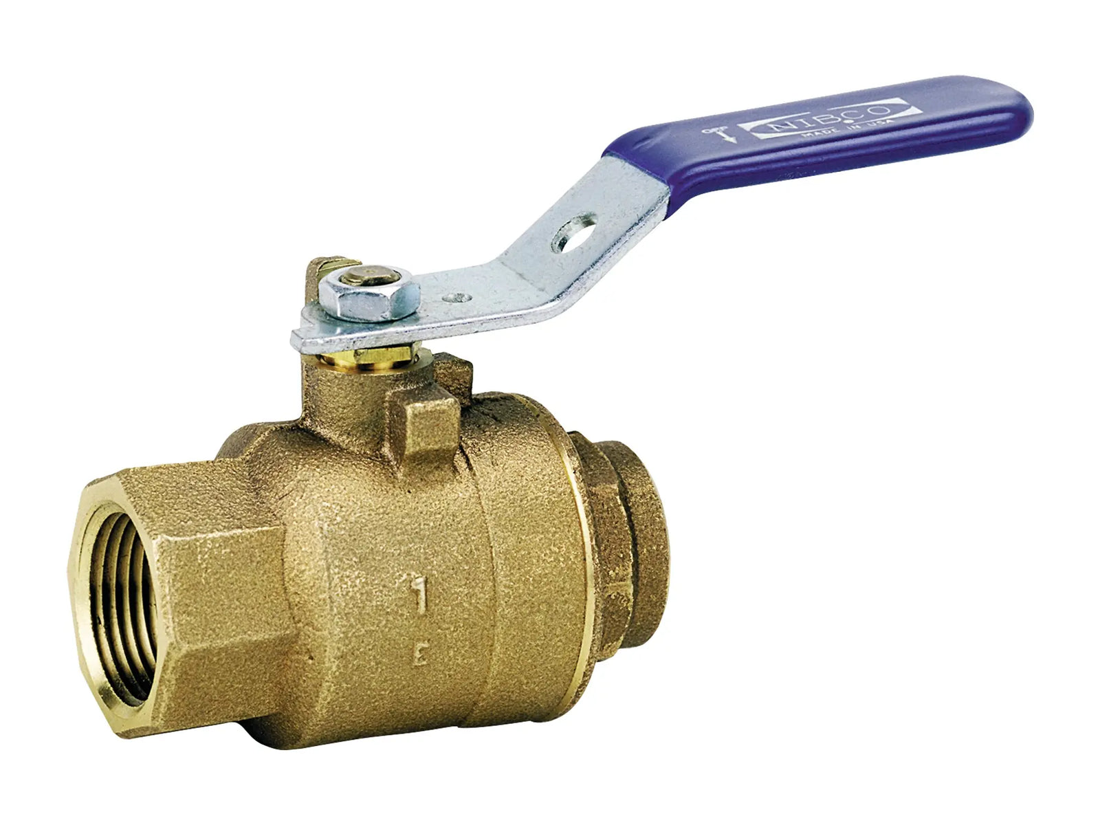 NIBCO NL95A0C, 1-1/2 in. Two-Piece Bronze Ball Valve Threaded Body, Solder End TS-585-70