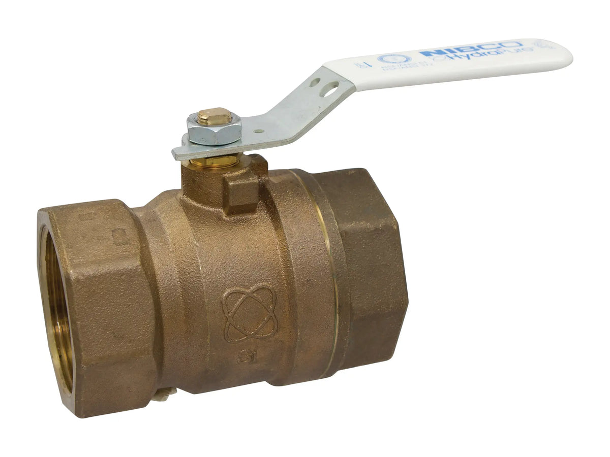 NIBCO NL97HXB, 1-1/4 in. Two-Piece Bronze Ball Valve Lead-Free