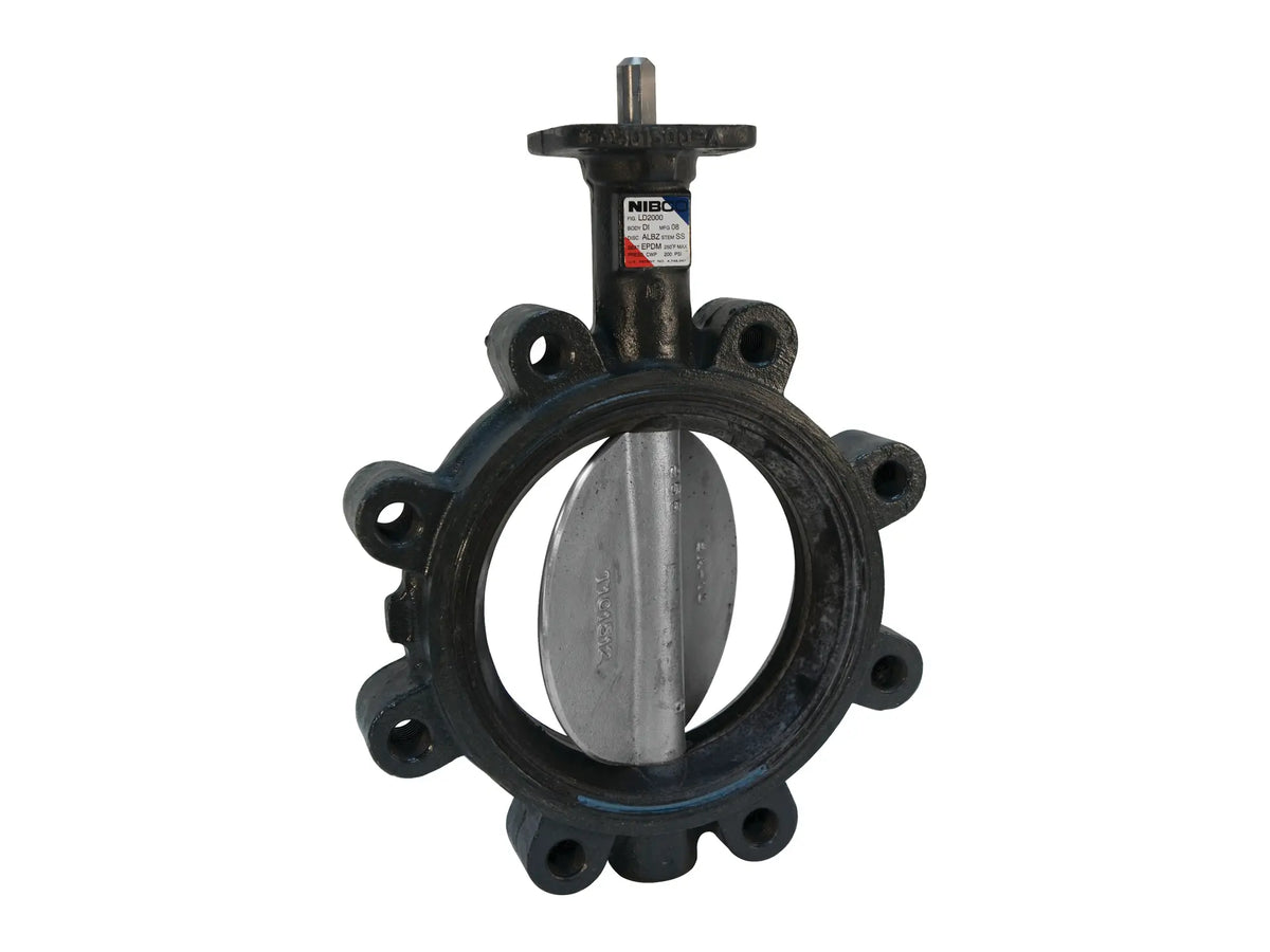 NIBCO NLG200K, 6 in. Butterfly Valve Ductile Iron, Lug Type, 250 PSI LD-3010-3