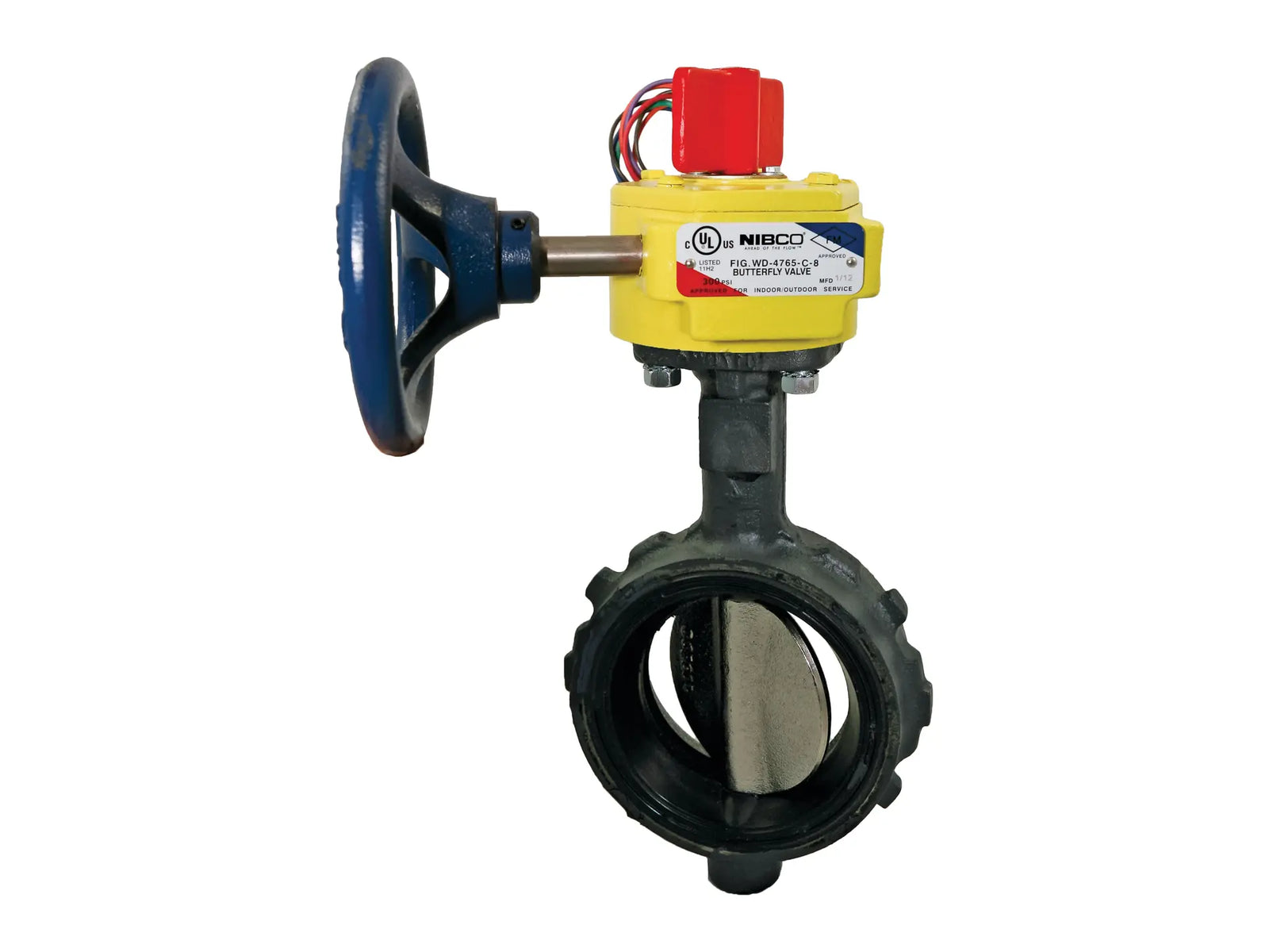 NIBCO NLH807F, 3in. Butterfly Valve Ductile Iron, Fire Protection, Normally Closed, UL Listed, Wafer