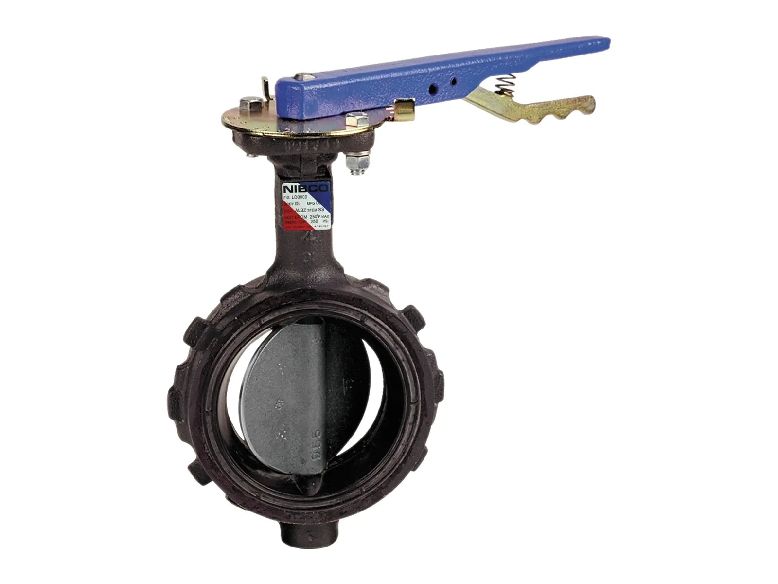 NIBCO NLH943D, 2 in. Butterfly Valve Ductile Iron, Wafer Type, 285 PSI WD-5022-3
