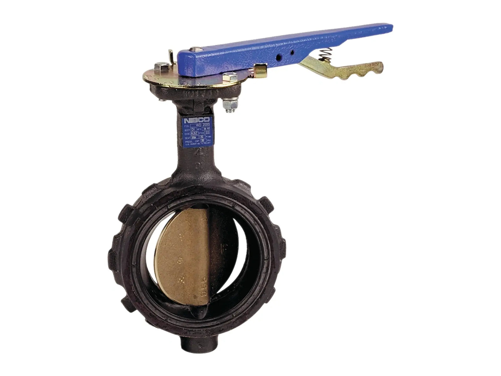 NIBCO NLHA02H, 4 in. Butterfly Valve Ductile Iron, Wafer Type, 100 PSI, Actuated WD-L000-0
