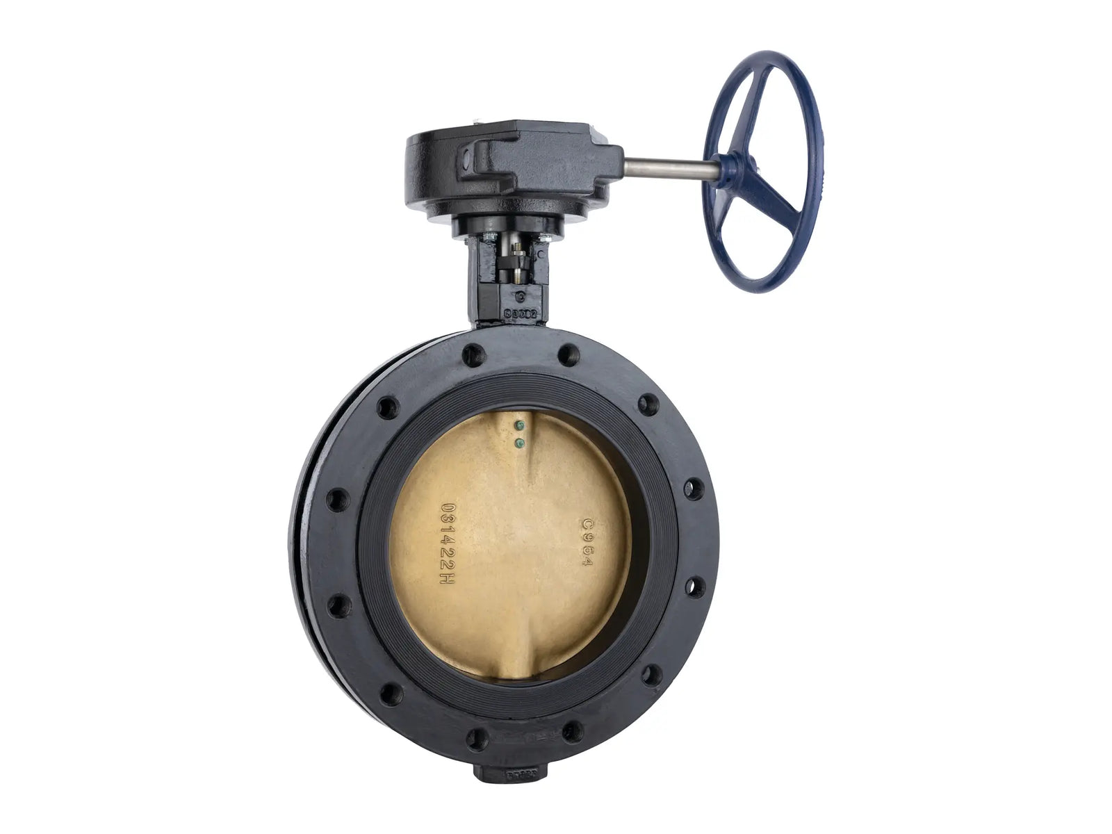 NIBCO NLHL1554, 54 in. Lug Type Butterfly Valve Di/EPDM/Alm Brz/Gear Op LD70005
