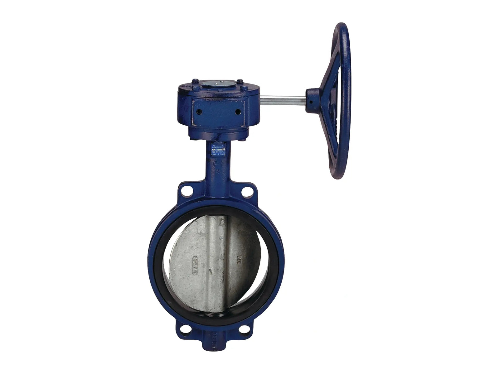 NIBCO NLJ120D, 2in. Butterfly Valve , Cast Iron, International, Wafer, Electroplated Disc