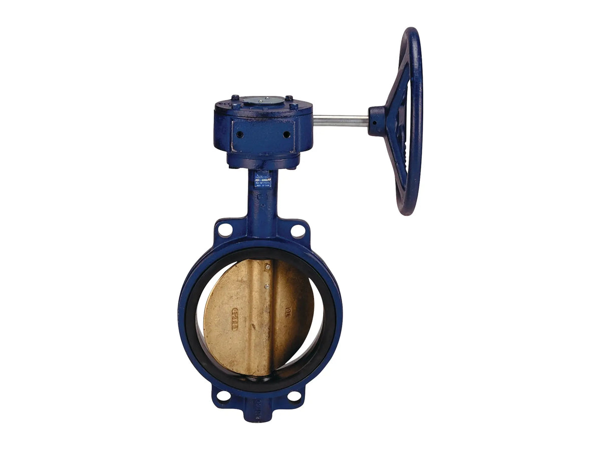 NIBCO NLJ150L, 8 in. Butterfly Valve , Cast Iron, International, Wafer, Bronze Disc N-200-145-GO