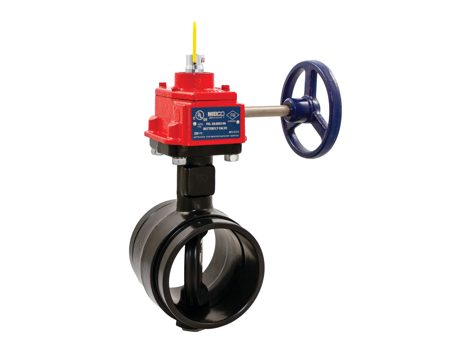 NIBCO NLK652M, 10 in. Butterfly Valve Ductile Iron, Grooved, UL Listed GD-4865-4-N