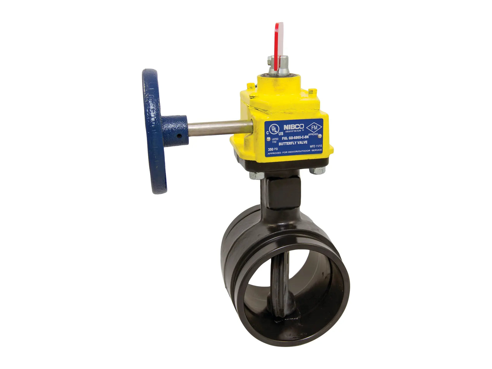 NIBCO NLK862F, 3in. Butterfly Valve Ductile Iron, Fire Protection, Normally Closed, UL Listed