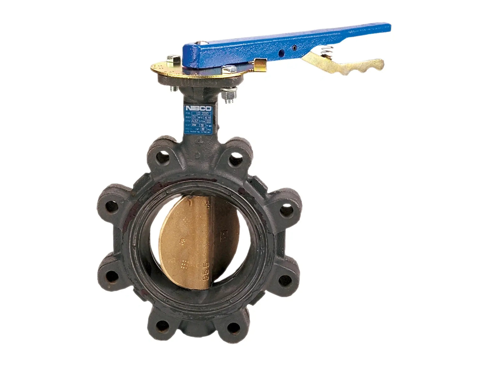 NIBCO NLQ095F, 3 in. Butterfly Valve , Cast Iron, 200 PSI, EPDM Seat LC20001