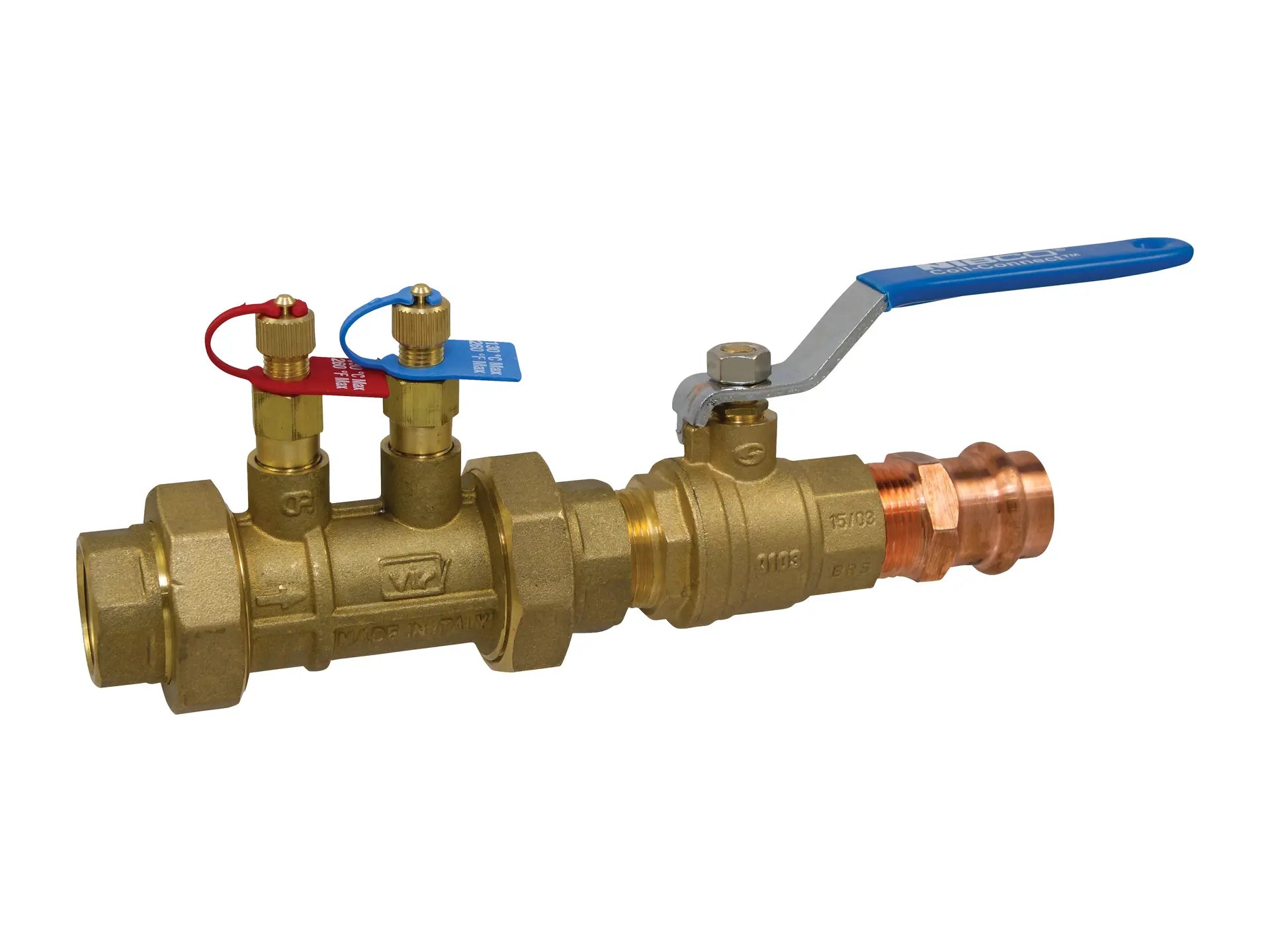 NIBCO NMAMS2406, 1/2in. Balancing Valve Automatic, Threaded x Press Ends, w/Isolation Valve