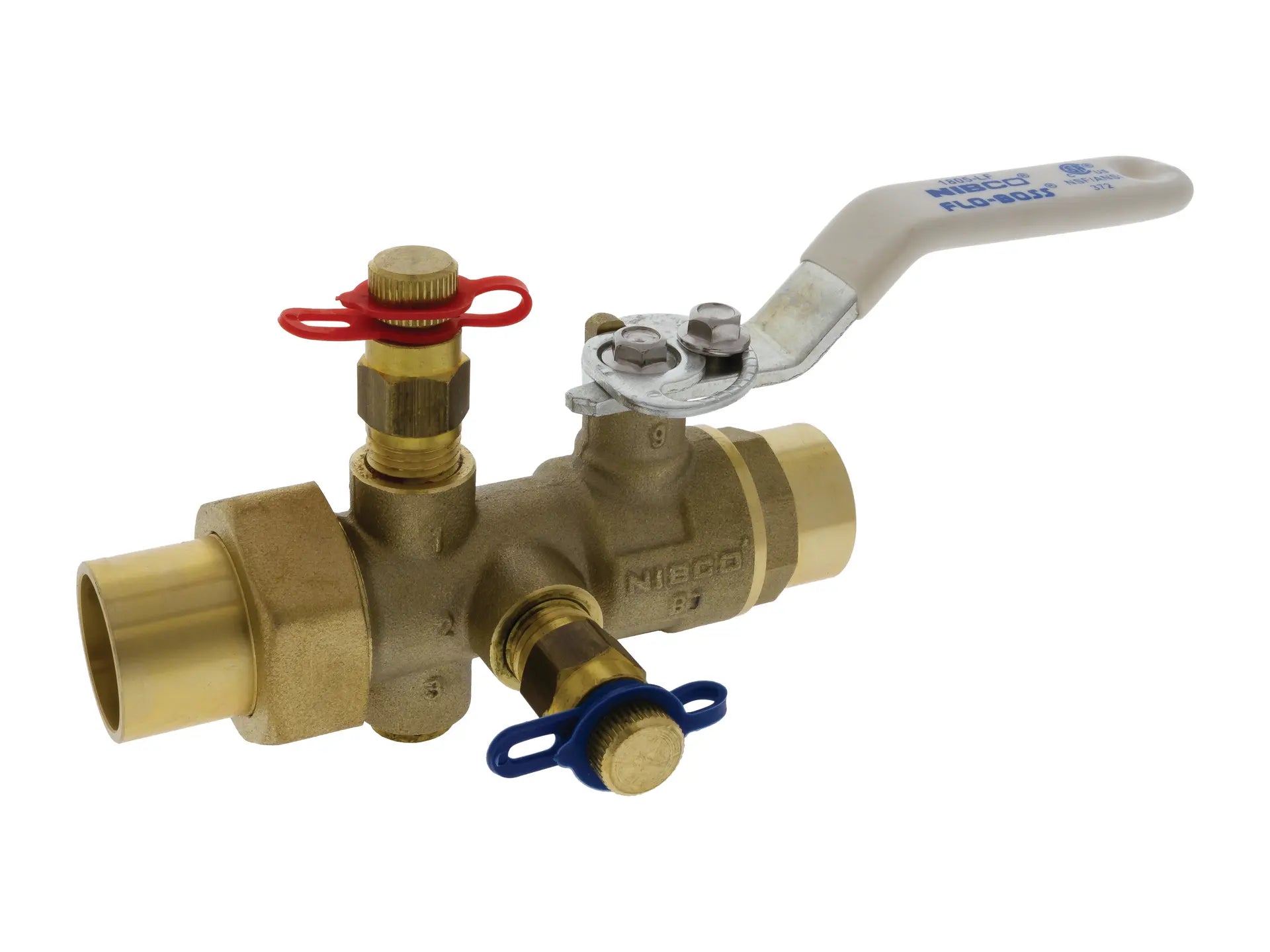 NIBCO NMF118A88, 3/4in. Balancing Valve Manual, Lead Free Brass, Sweat Body x Sweat Tailpiece