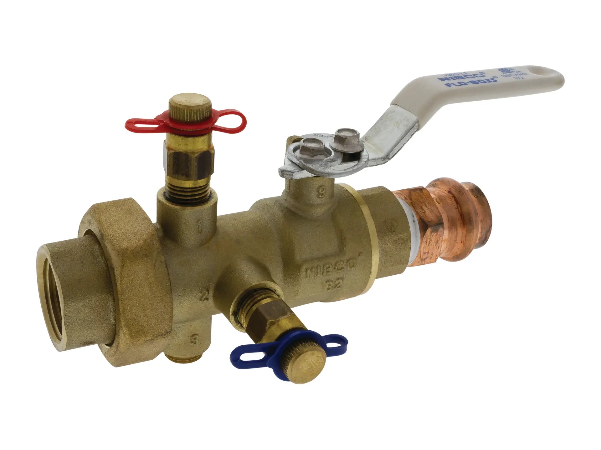 NIBCO NMFS42BABB, 1-1/4in. Balancing Valve Manual, Lead Free Brass, Press Body x FPT Tailpiece