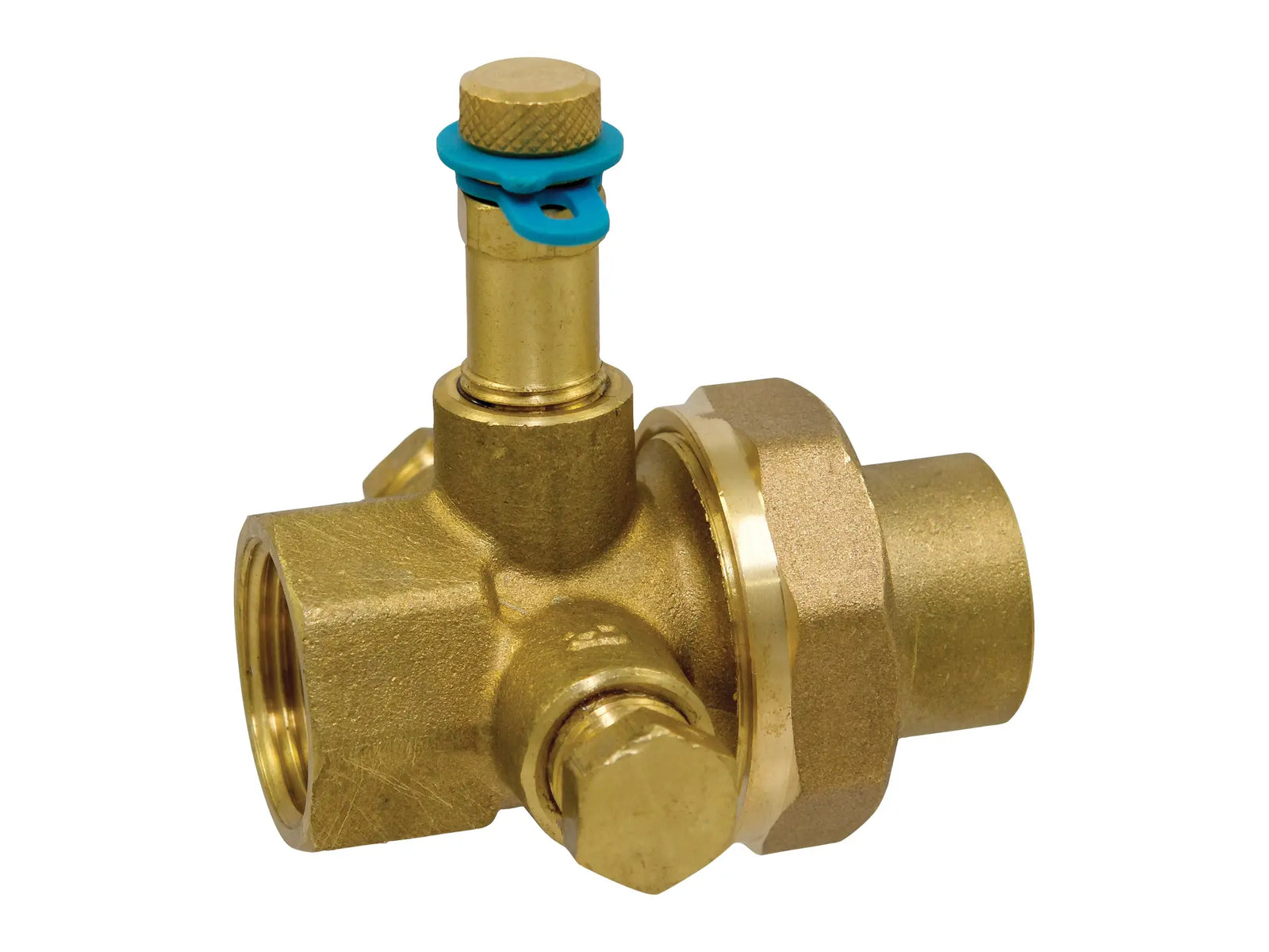 NIBCO NMU21RCA, 1-1/2 in. x 1 in. Union w/Test Port FPT Body X Solder Tailpiece TS-1800R