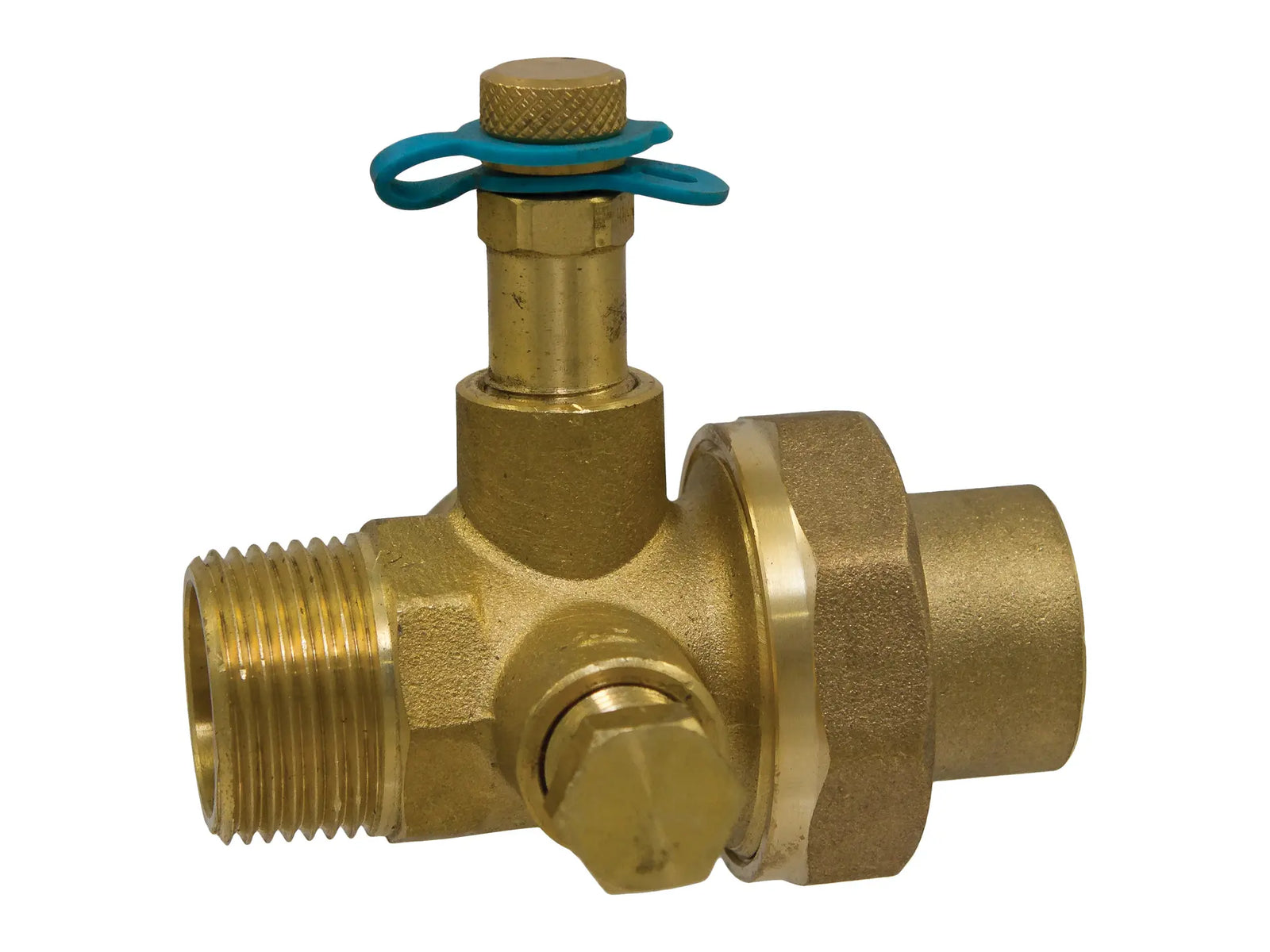 NIBCO NMU31RDB, 2 in. x 1-1/4 in. Union w/Test Port MPT Body X Solder Tailpiece MTS-1800R