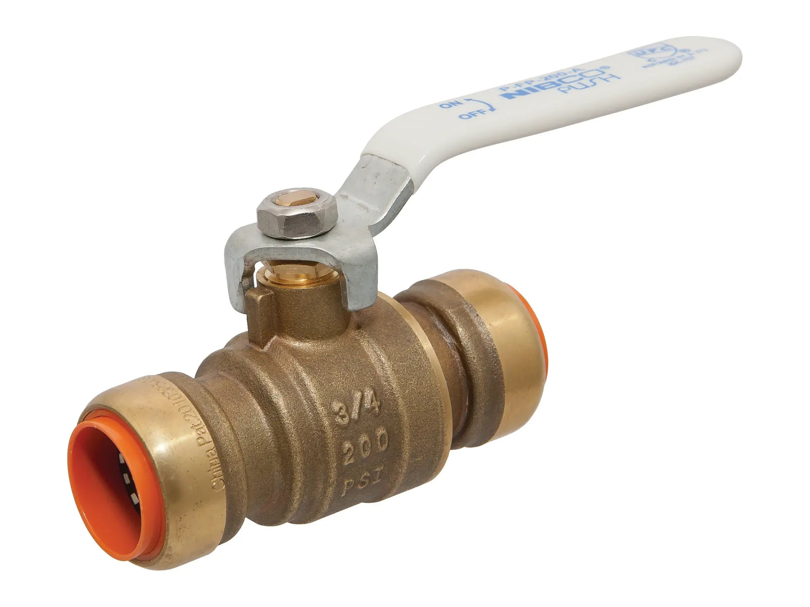 NIBCO NN998HAE, 1 in. Ball Valve Push x Push, Lead Free* PFP200A-LF