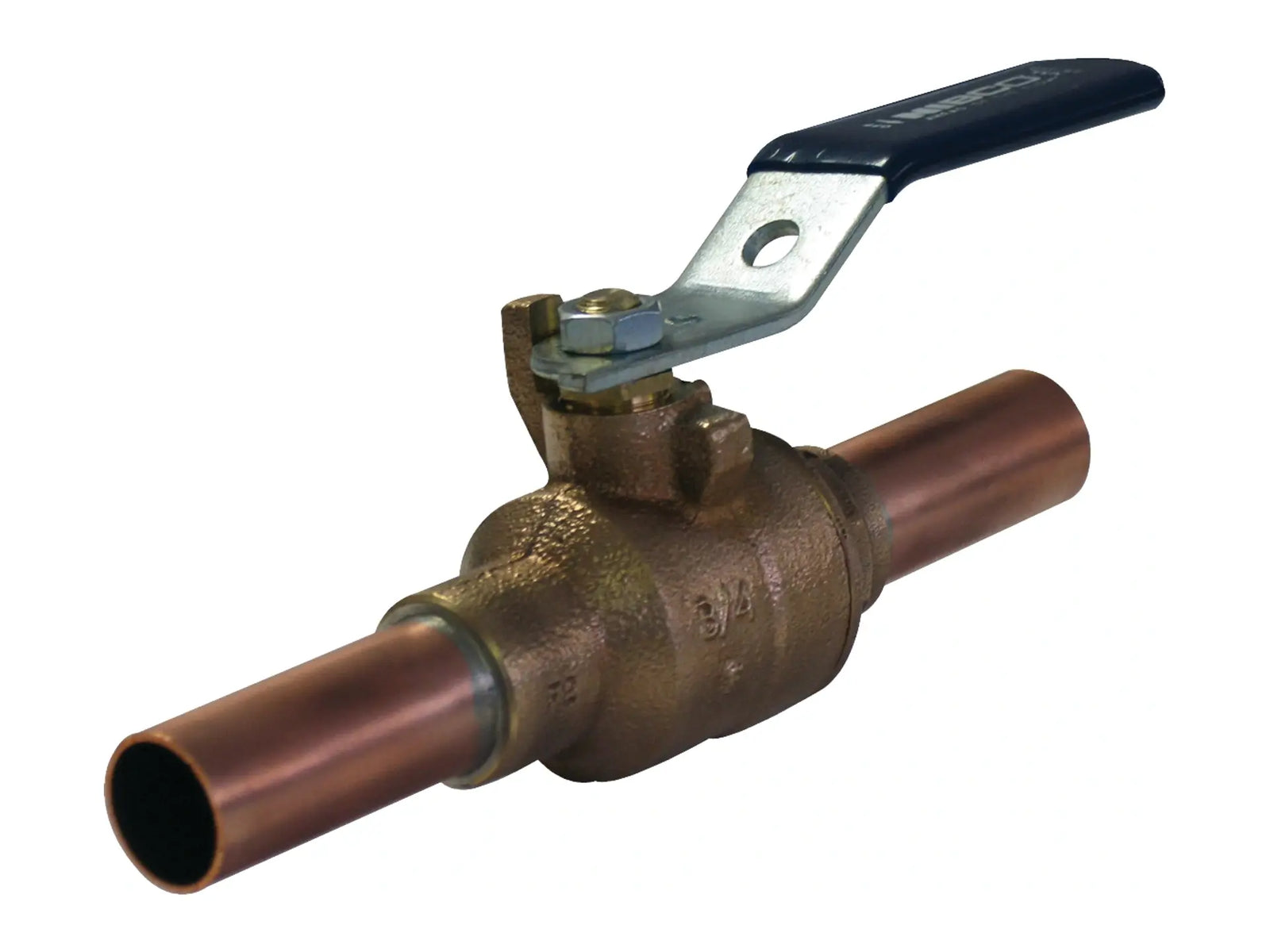 NIBCO NR841HD, 2 in. x 2 in. Ball Valve Bronze, 200 PSI SS Trim Copper Stubout PS-585-70-66
