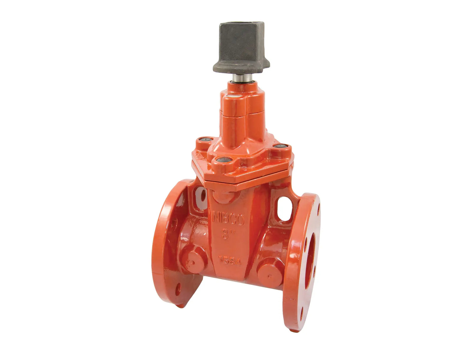 NIBCO NSAC07M, 10 in. Gate Valve Ductile Iron, Resilient Wedge, Square Operating Nut F-619-RWS-SON