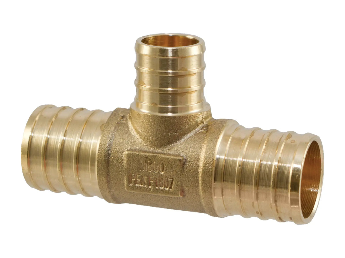 NIBCO PX80750A, 3/4 in. x 3/4 in. x 1/2 in. Insert Tee Lead-Free