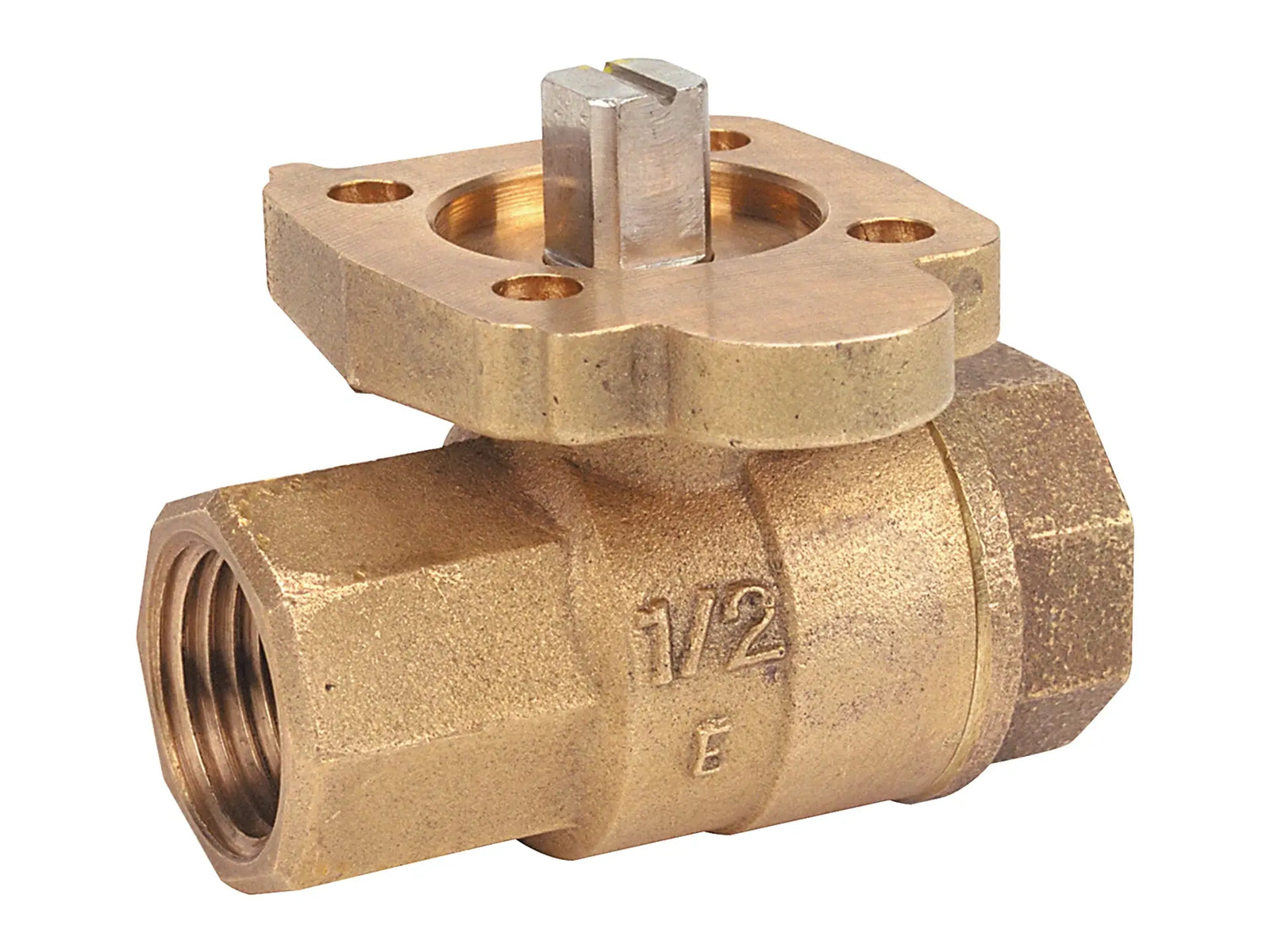 NIBCO WL95A08, 3/4 in. Two-Piece Bronze Ball Valve ISO Mount Pad TM-585-70-66