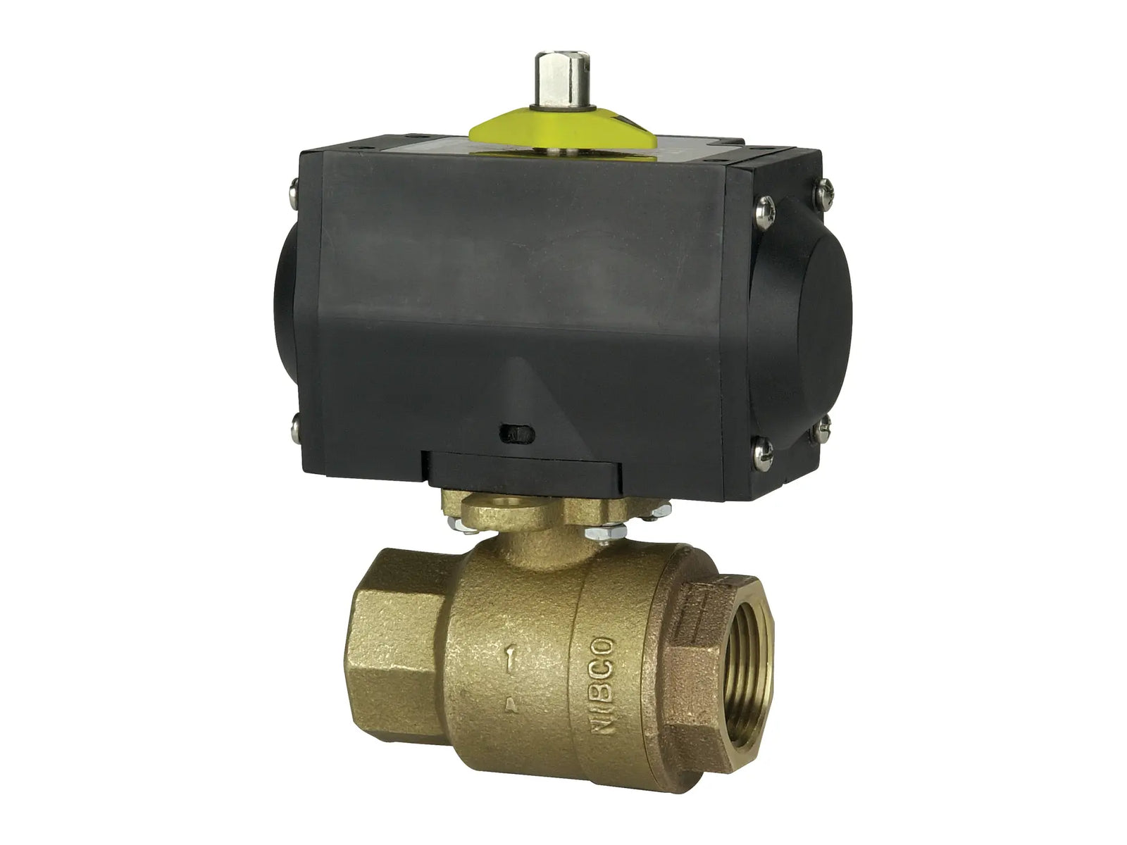 NIBCO WL95A18, 3/4 in. Two-Piece Bronze Ball Valve ISO Mount and Actuator TM-585-70-66-APNDA