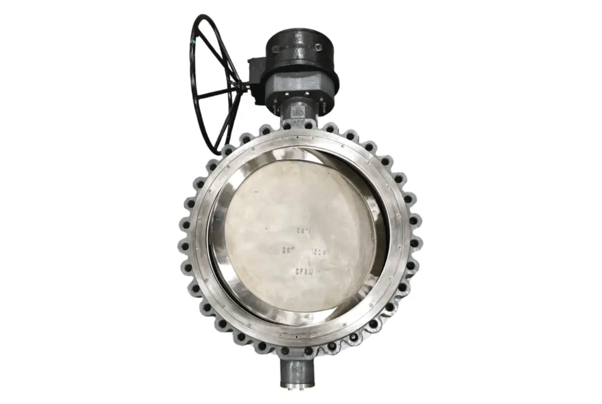 NIBCO S20-G1L-CSSU-B, 20" HP Butterfly Valve 150 Lug WCB CF8M UHMW 17-4 Bare