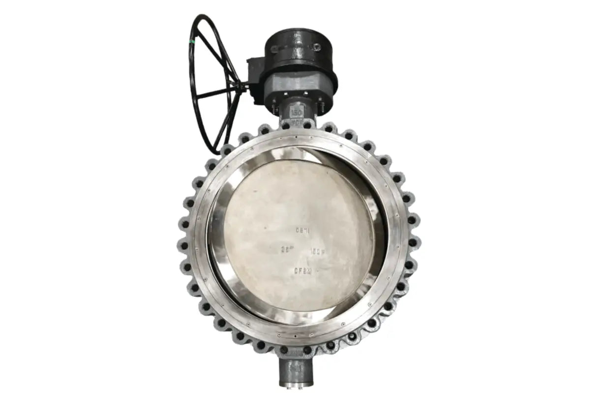 NIBCO S20-G1L-CSSU-B, 20" HP Butterfly Valve 150 Lug WCB CF8M UHMW 17-4 Bare