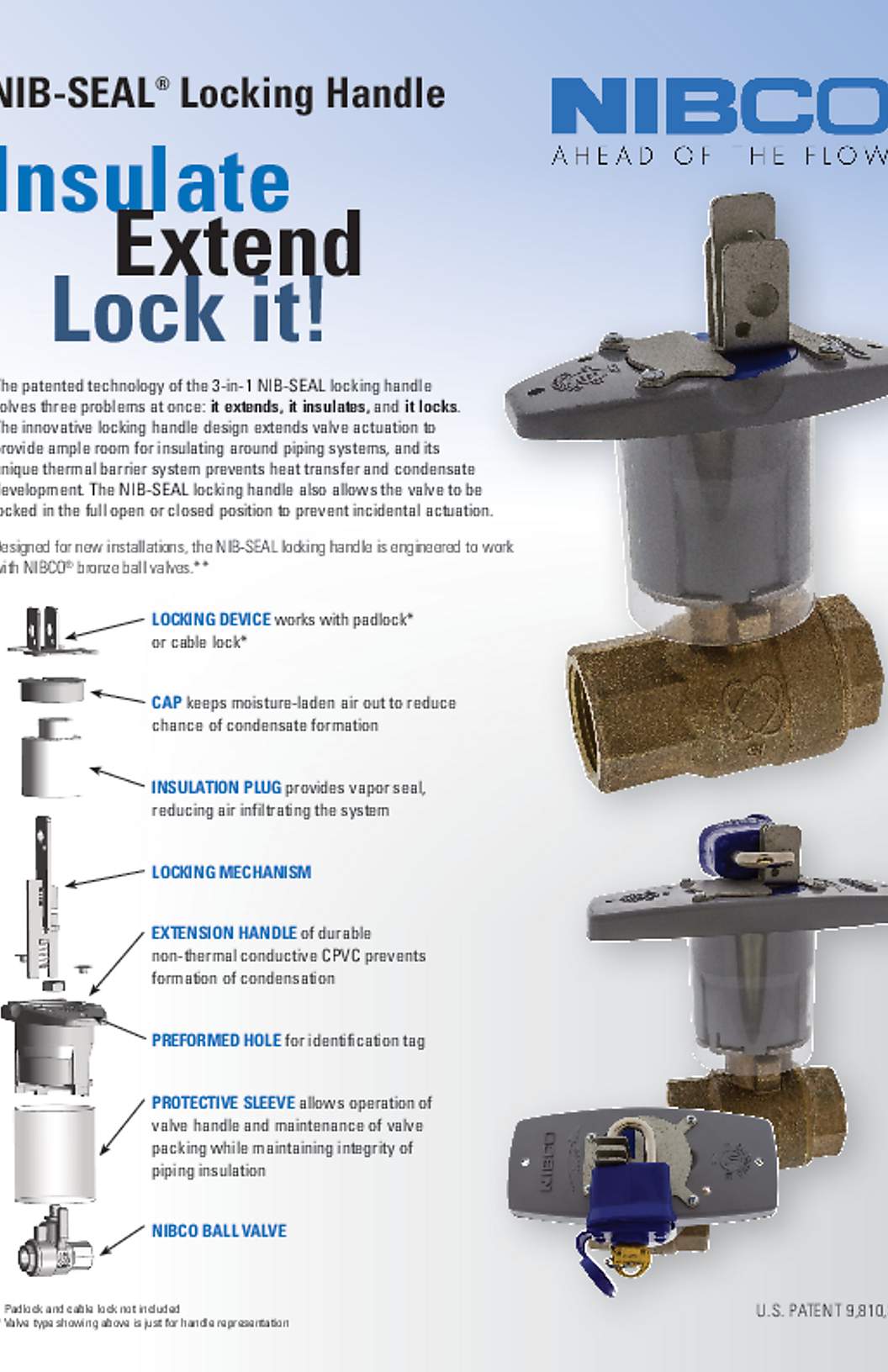 NIBCO NIB-SEAL Insulated Locking Extended Handle