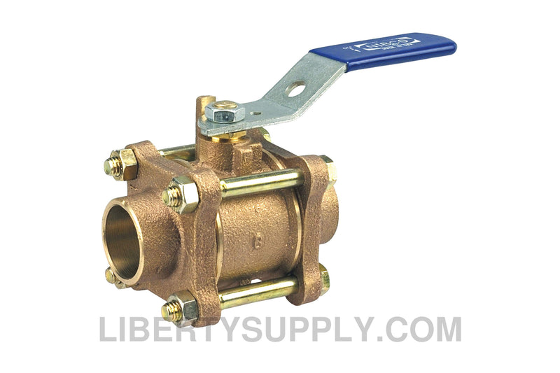 NIBCO S-595-Y 1" Bronze Bronze Ball Valve NJ9300A