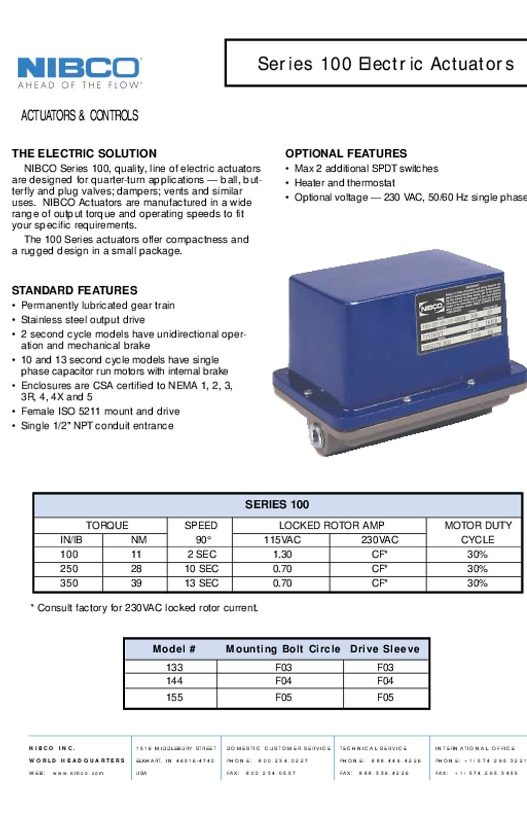 NIBCO Series 100 Submittal
