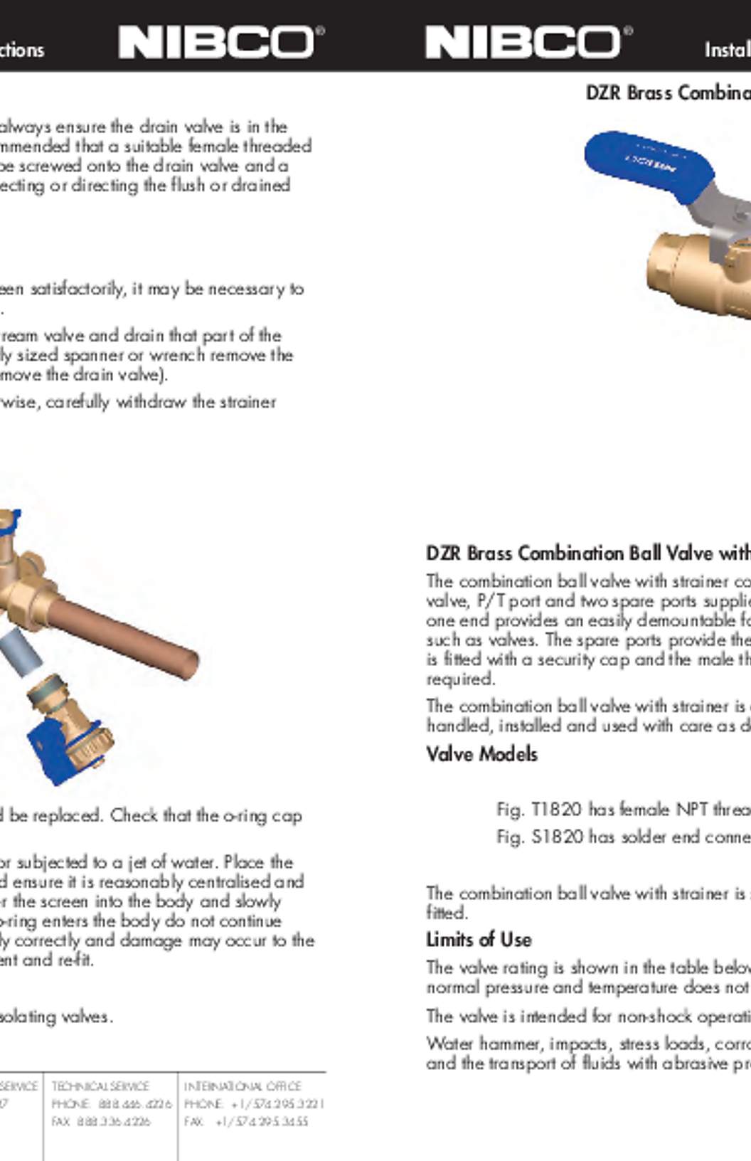NIBCO T1820 & S1820 Installation