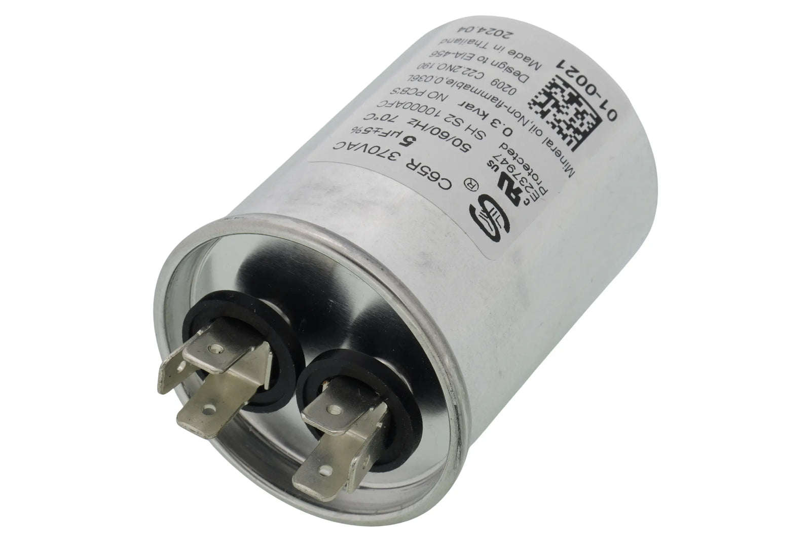 Nordyne 01-0021, 5 MFD, 370V Round Run Capacitor