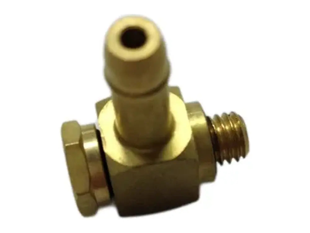 NTI 6000084044, Brass Elbow M5 Thread To Barb