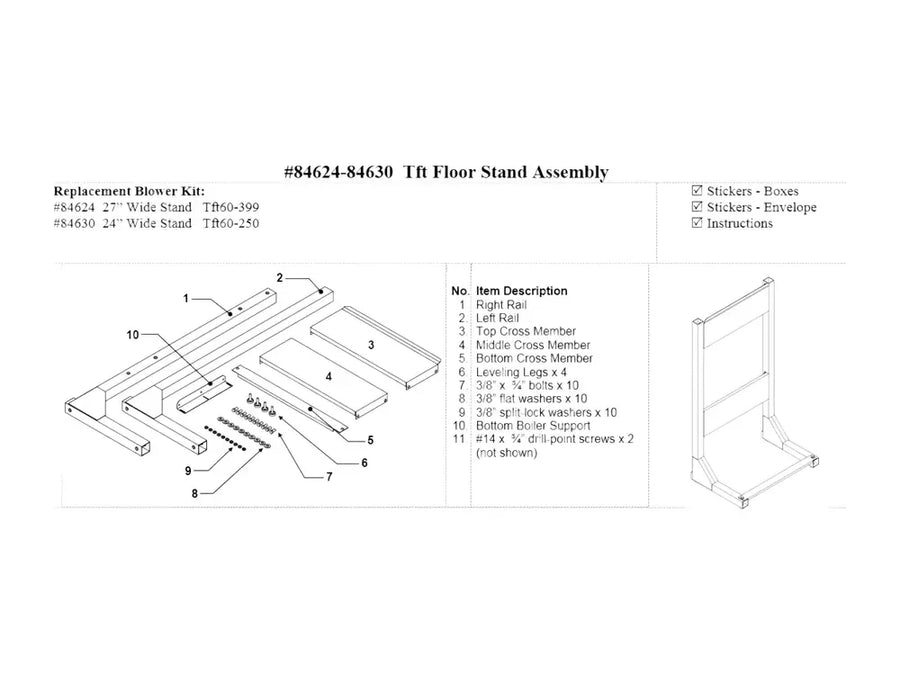 NTI 6000084624, Floor Stand Tft300 399