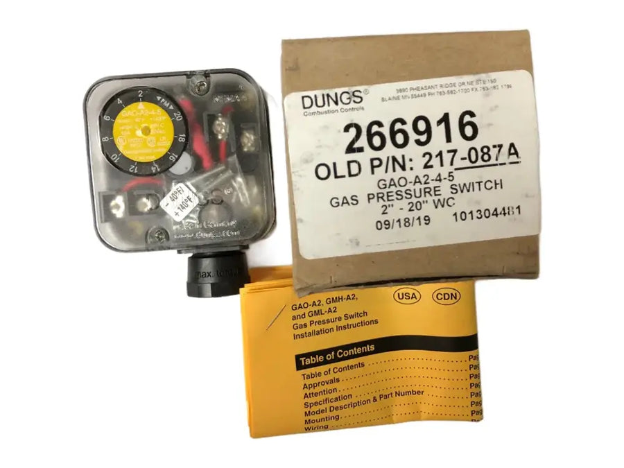 NTI 6000085673, Ftg Low Gas Pressure Switch