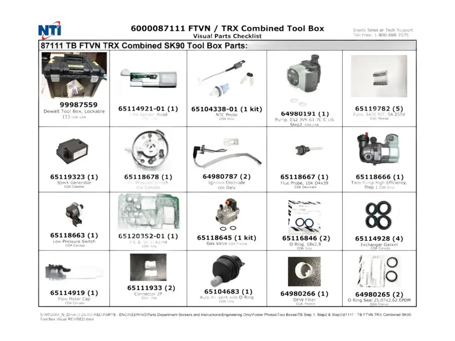 NTI 6000087111, Sk90 Toolbox All Trx And Ftvn