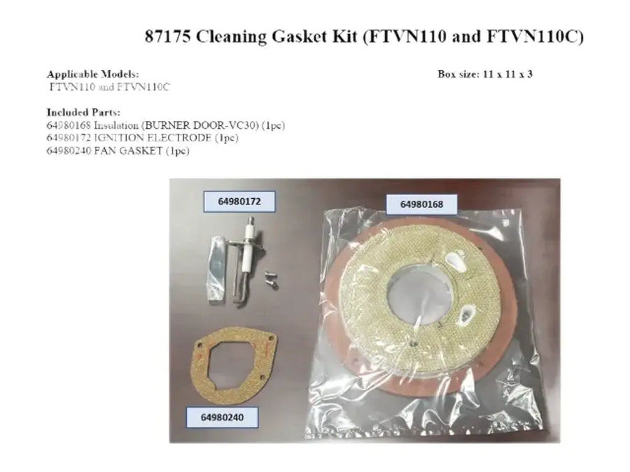 NTI 6000087175, Cleaning Gasket Kit