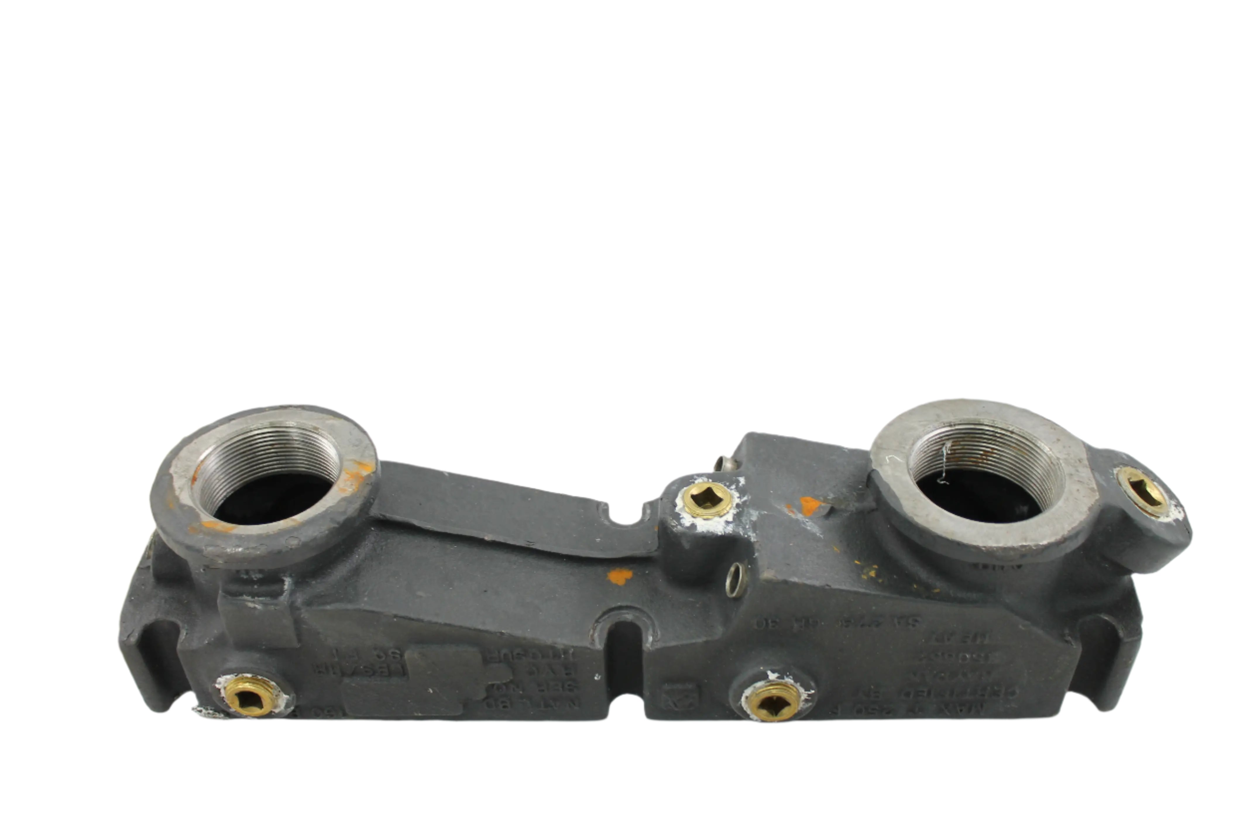 Raypak 002219F Cast Iron Inlet/Outlet Header for HVAC Systems