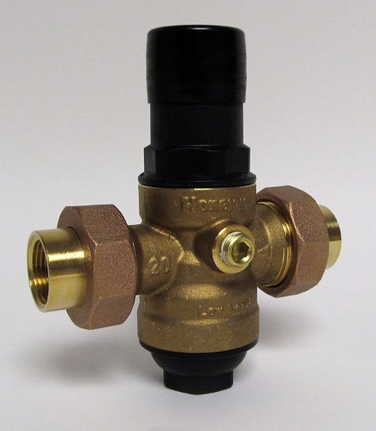 Resideo DS06-102-DUT-LF, 1" Pressure Relief Valve 25-90#, Double Union NPT