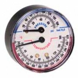 Resideo TD-090 Tridicator Gauge 75 PSI, Temperature Range 60/320F, Connection Size 1/4" NPT