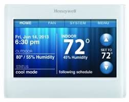 Resideo TH9320WF5003, 7-Day Programmable WiFi Thermostat, Multi-Stage Color Display