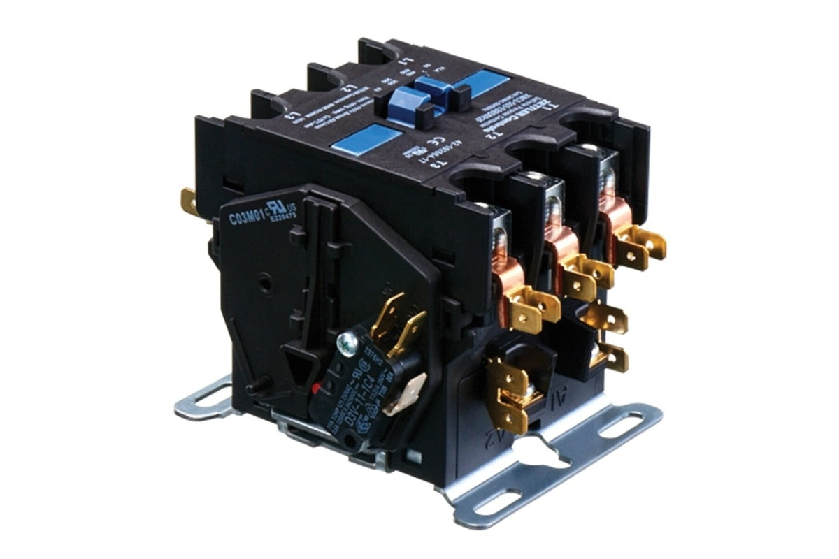 Rheem 42-102664-17, 3 Pole 50A Contactor with Auxiliary Connection